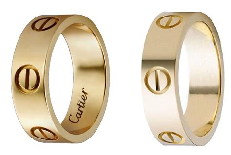 cartier love cuff 18k gold replica|cartier love ring dupe.